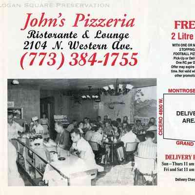John's Pizzeria Ristorante & Lounge menu