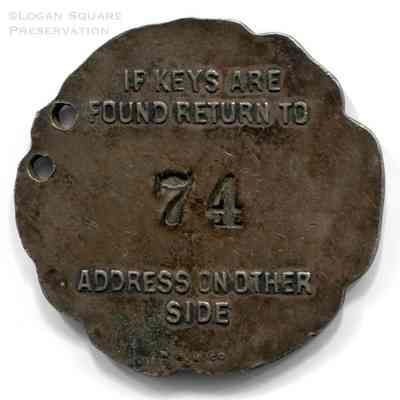 William Lambrecht Jeweler Key Tag: Reverse of tag