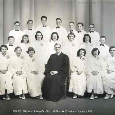 Grace Church Evangelical United Brethren Confirmation Class 1958