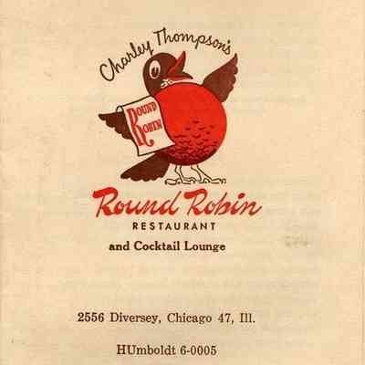 Charley Thompson's Round Robin Restaurant and Cocktail Lounge menu