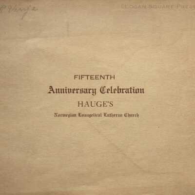 Fifteenth Anniversary Celebration booklet