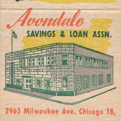Avondale Savings & Loan Association Matchbook