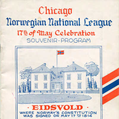 Chicago Norwegian National League 17th of May Celebration Souvenir Program