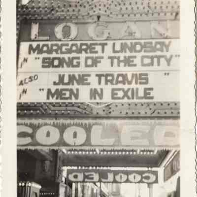 Logan Theater Marquee 1937