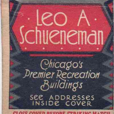 Leo A. Schueneman matchbook