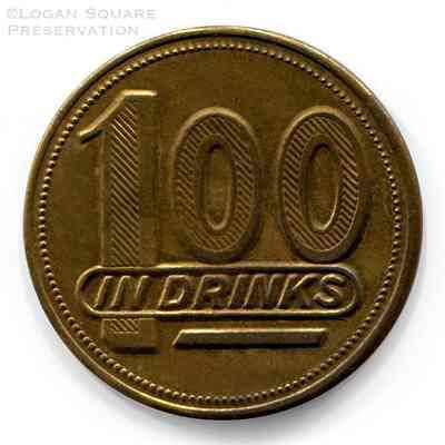 Tiffin Inn $1.00 Token: Reverse of token