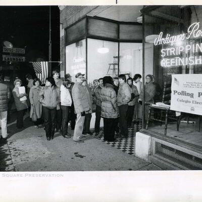 Lines at the local poll caused by broken voting machines