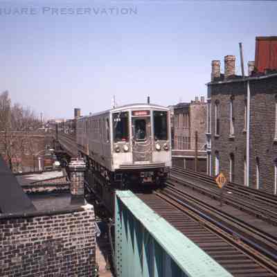 Elevated Train at Western Avenue CTA Station