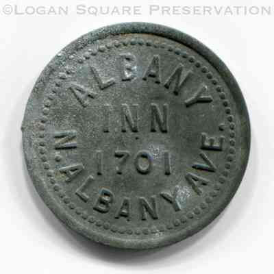 Albany Inn 5¢ Token
