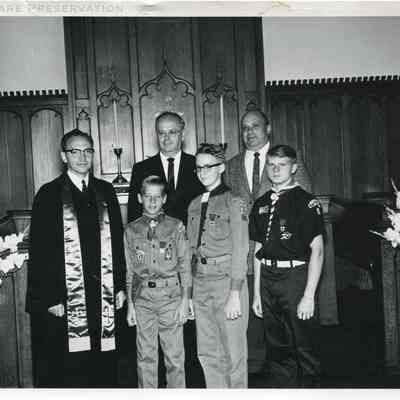 Grace Evangelical United Brethren Boy Scouts Induction Service