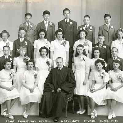 Grace Evangelical Church - A Community Church - Confirmation Class 1943