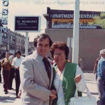 Richard M. Daley in Logan Square