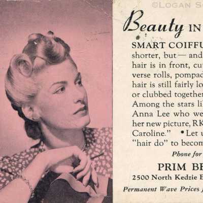 Prim Beauty Box promotional postcard