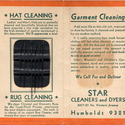 Star Cleaners & Dyers needle kit: Inside of needle kit