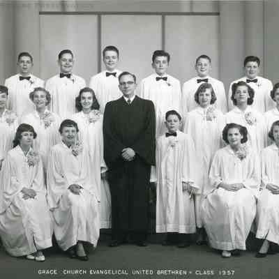 Grace Church Evangelical United Brethren Confirmation Class 1957