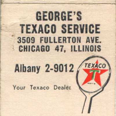 George's Texaco Service matchbook