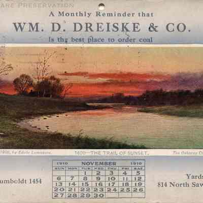 A Monthly Reminder that Wm. D. Dreiske & Co. Is the best place to order coal