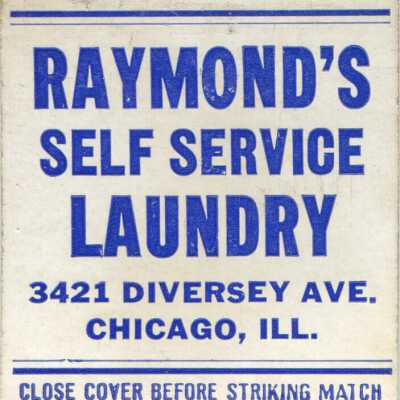 Raymond's Self Service Laundry matchbook