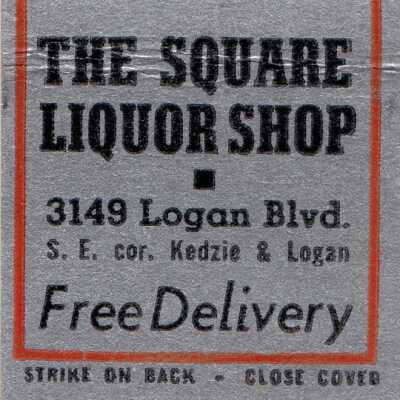 The Square Liquor Shop matchbook