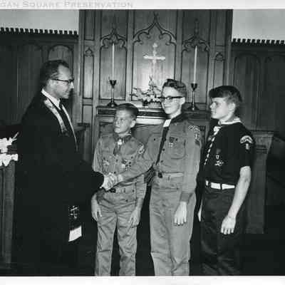 Grace Evangelical United Brethren Boy Scouts Induction Service
