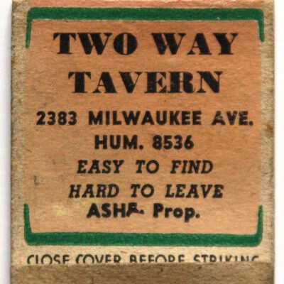Two Way Tavern matchbook
