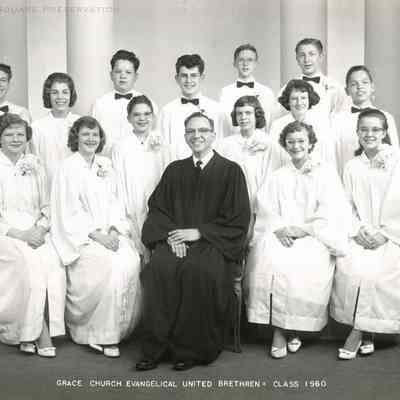 Grace Church Evangelical United Brethren Confirmation Class 1960