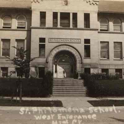 St. Philomena School. West Entrance 41st Ct.