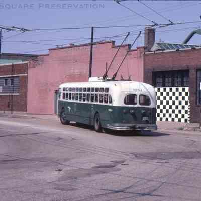 Northbound Electric Trolley Bus #9684