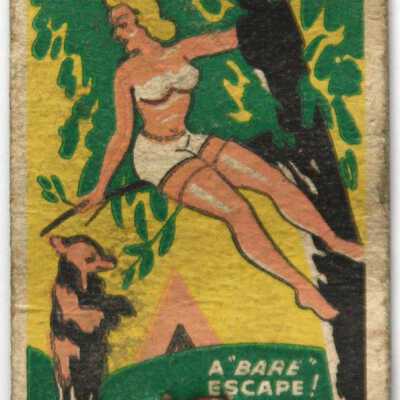 Two Way Tavern matchbook: Back of matchbook