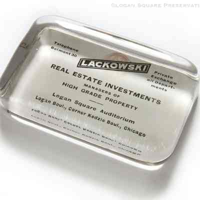 F.E. Lackowski & Co. paperweight