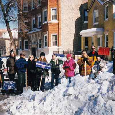 Sawyer Avenue Snow Shovelers