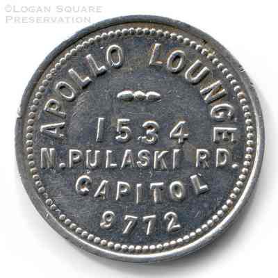 Apollo Lounge Token - Good for 25¢ in Drinks