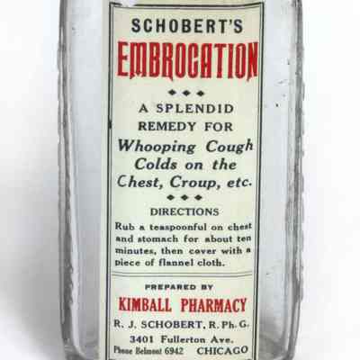 Schobert's Embrocation bottle