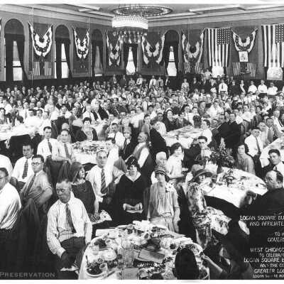 Logan Square Business Mens Association and Affiliated Civic Organizations Dinner Sept 14, 1927