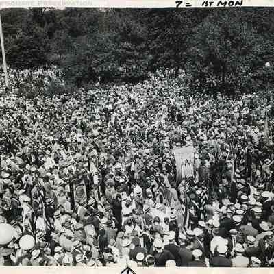 Norwegian gathering in Humboldt Park, May 17 1936