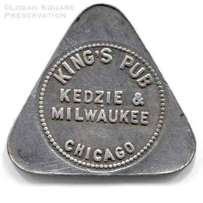 King's Pub 25¢ Triangular Token