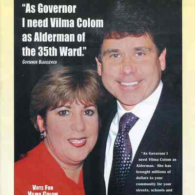As Governor I need Vilma Colom as Alderman of the 35th Ward