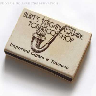 Burt's Logan Square Tobacco Shop matchbox