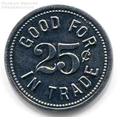 Jess Wejling 25¢ Token: Reverse of token