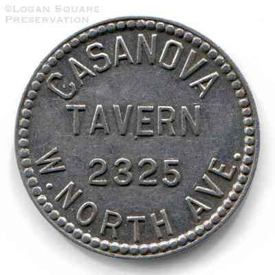 Casanova Tavern Token - Good for 25¢ in Trade