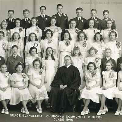 Grace Evangelical Church - A Community Church - Confirmation Class 1940