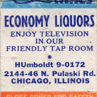 Economy Liquors matchbook