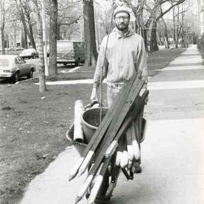 Steve Hier with Wheelbarrow