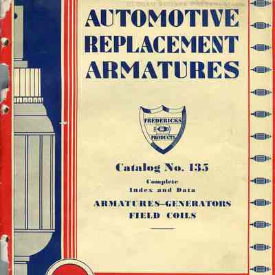 Automotive Replacement Armatures Catalog No. 135