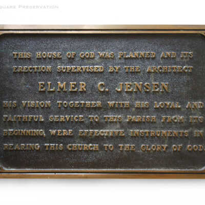 Elmer C. Jensen plaque