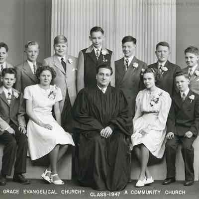 Grace Evangelical Church - A Community Church - Confirmation Class 1947
