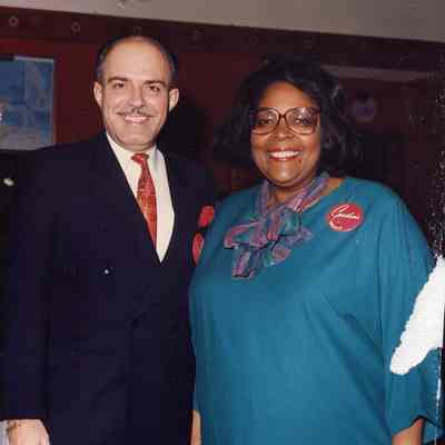 Cardiss Collins at Tania's Restaurant