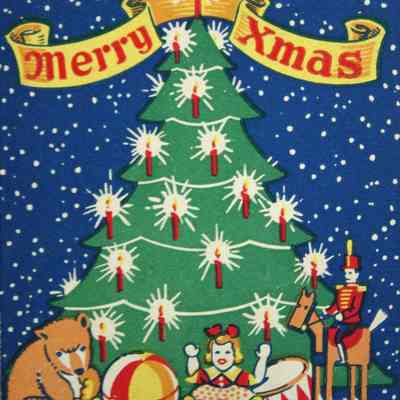 Royal Credit Clothing Co. holiday matchbook: Back of matchbook