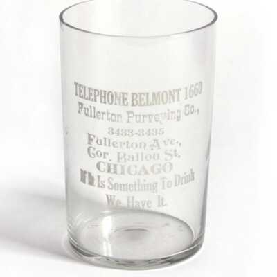 Fullerton Purveying Co. glass