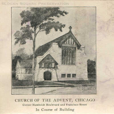 Church of the Advent, Chicago, In Course of Building
